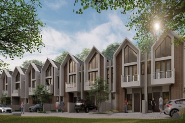 Rumah 2 Lantai Harga 1 Lantai dekat Bandara Seotta