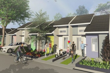 Rumah Subsidi Rasa Komersil dennen Desain Minimalis Akses Dekat Stasiun KRL